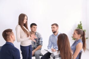 World Mental Health Day group therapy session